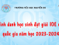 Vinh danh học sinh đạt giải IOE cấp quốc gia năm học 2023-2024