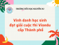 Vinh danh học sinh đạt giải cuộc thi Vioedu cấp Thành phố