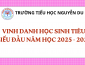 Vinh danh học sinh tiêu biểu đầu năm học 2025 – 2026