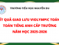 Kết quả giao lưu Toán và Toán Tiếng Anh cấp trường năm học 2025-2026